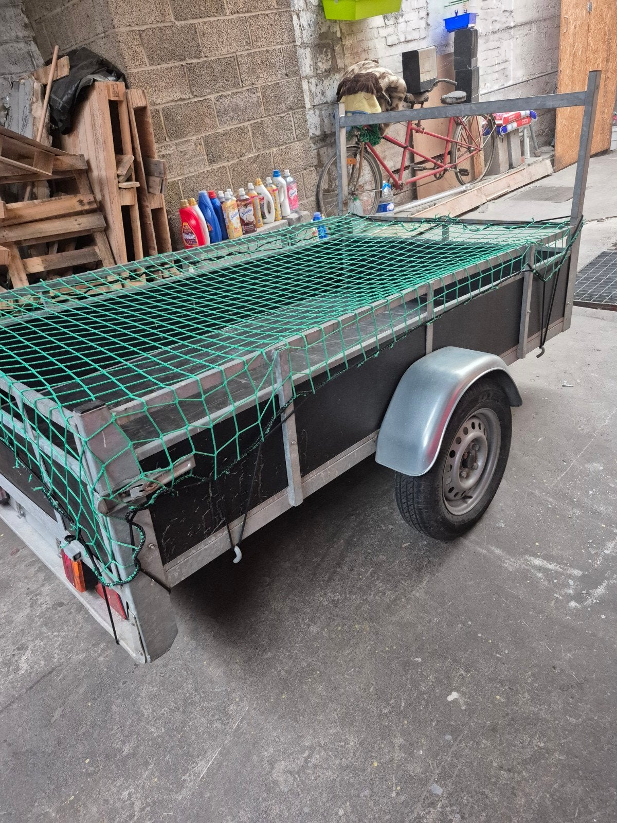 remorque simple essieu ( prix 550 euros ), Enlèvement, Utilisé