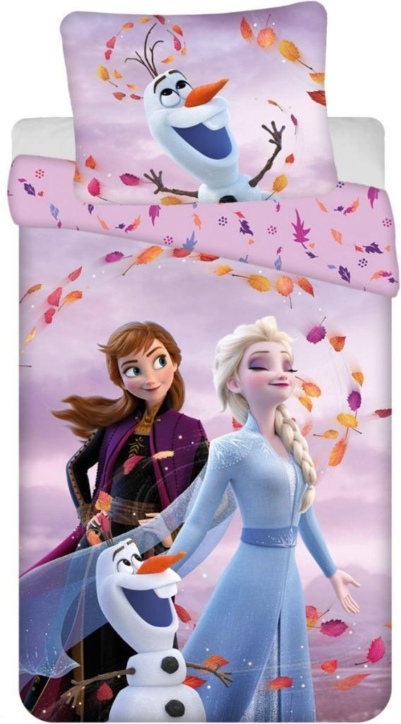 Disney Frozen Dekbedovertrek 140 x 200 cm - Anna, Elsa, Olaf, Meisje, Dekbedovertrek, Nieuw, Ophalen of Verzenden
