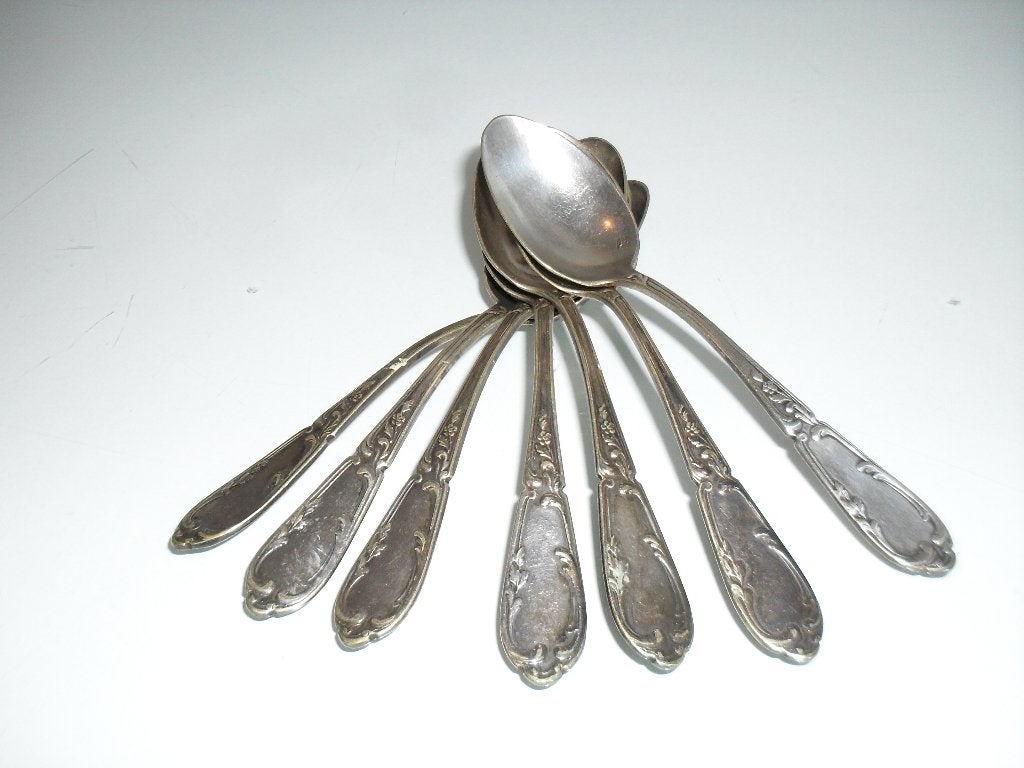 7 zilveren koffielepeltjes, Ophalen of Verzenden
