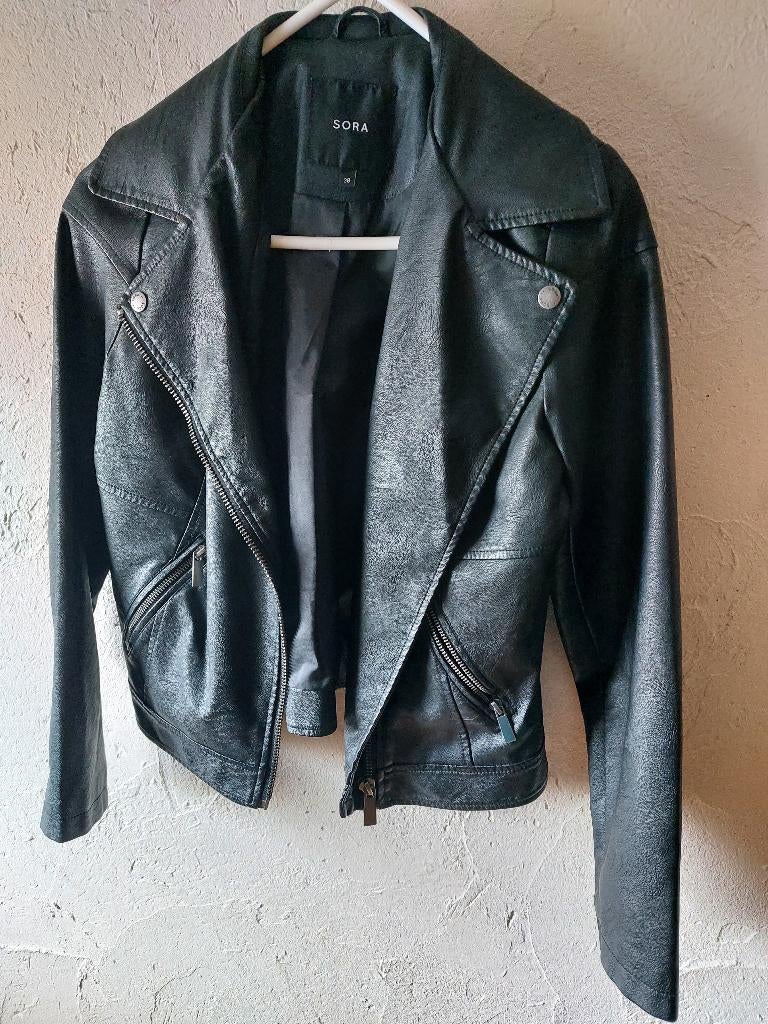 Zwart jasje voor een "rockchick" (maat 38), Taille 38/40 (M), JBC, Comme neuf, Enlèvement