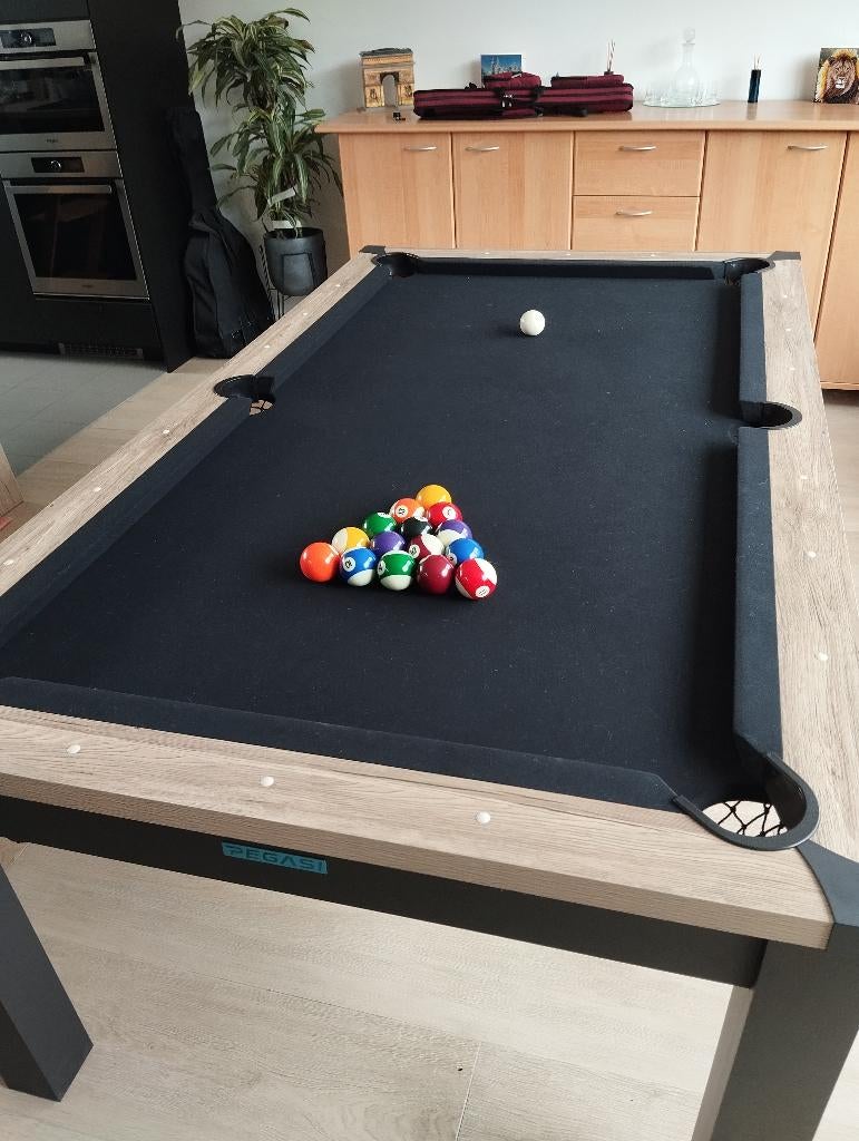 Pooltafel Florence 7ft met multi top, Ophalen, Zo goed als nieuw, Pooltafel