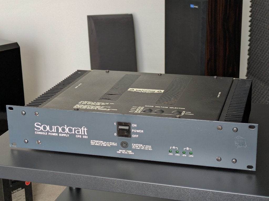 Soundcraft CPS 550 PSU / power supply / voeding mengpaneel, Audio, Tv en Foto, Professionele apparaten, Ophalen of Verzenden, Gebruikt