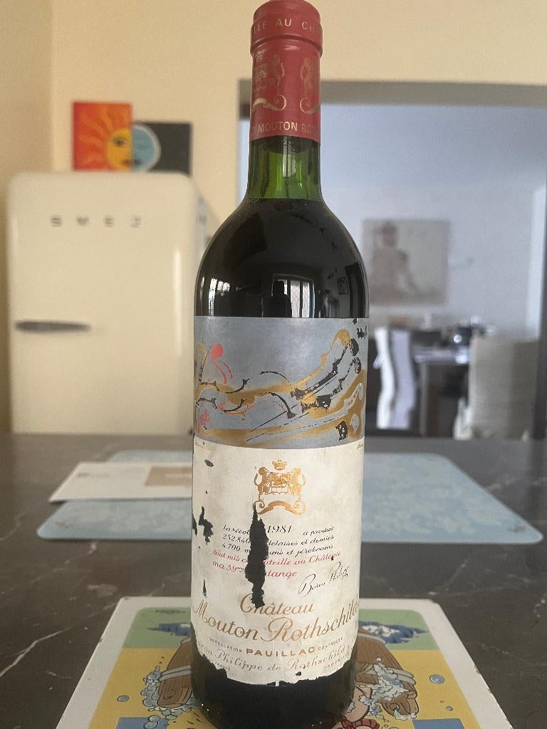 Mouton Rothschild, Frankrijk, Ophalen of Verzenden, Zo goed als nieuw, Rode wijn