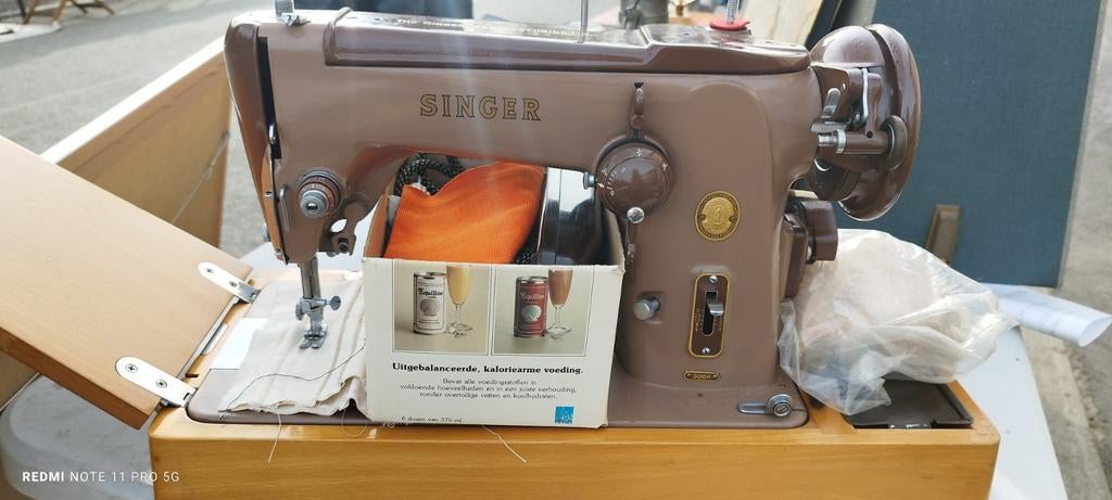 Singer Vintage naaimachine uit 1959, Antiek en Kunst, Antiek | Naaimachines