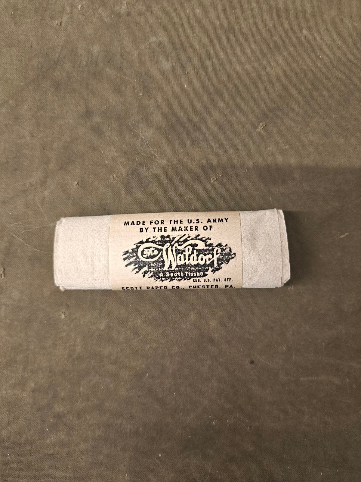 Repro US WW2 Waldorf toilet paper, Ophalen of Verzenden, Landmacht