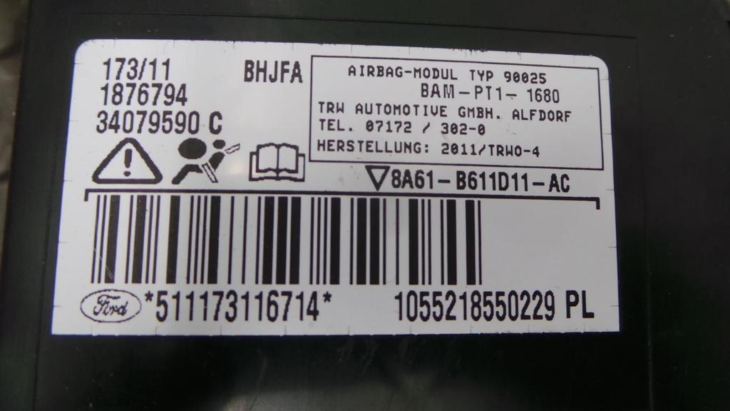 FORD FIESTA 1.6 TDCI ECONETIC AIRBAG LINKS 2011, Ophalen of Verzenden, Gebruikt, Stiba lid