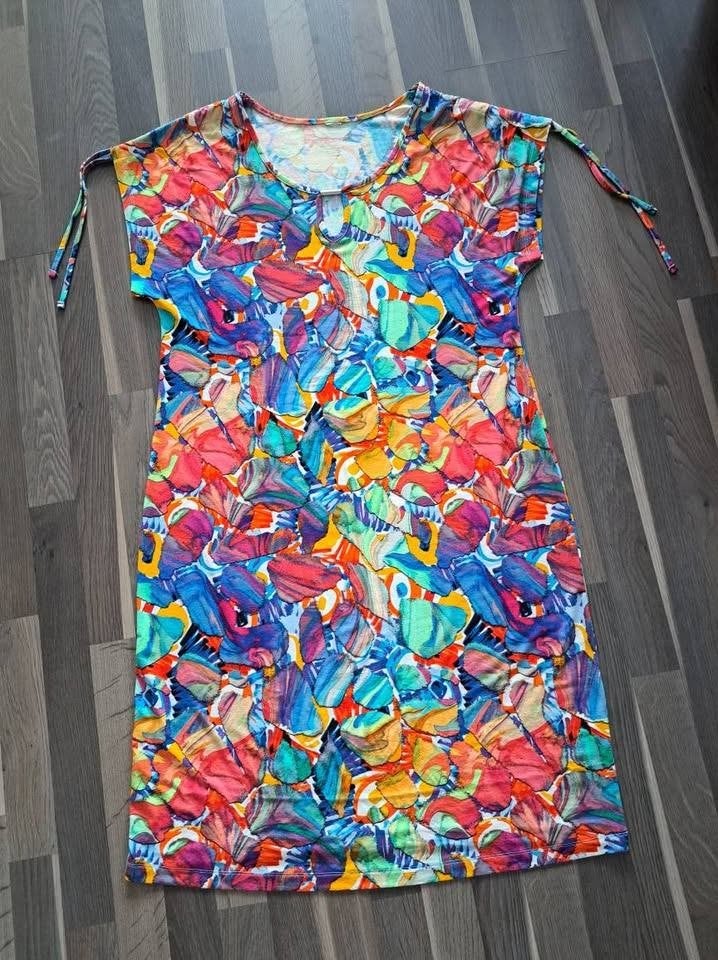Zomerjurk veelkleurig, strandjurk, XL, Ophalen of Verzenden, Zo goed als nieuw, Maat 46/48 (XL) of groter, Meerkleurig
