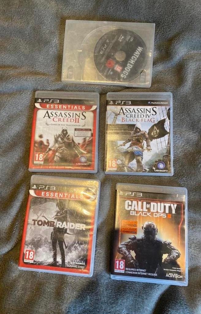 PS3 Games – Assassin’s Creed, COD Black Ops II, Tomb Raider, Enlèvement, Comme neuf