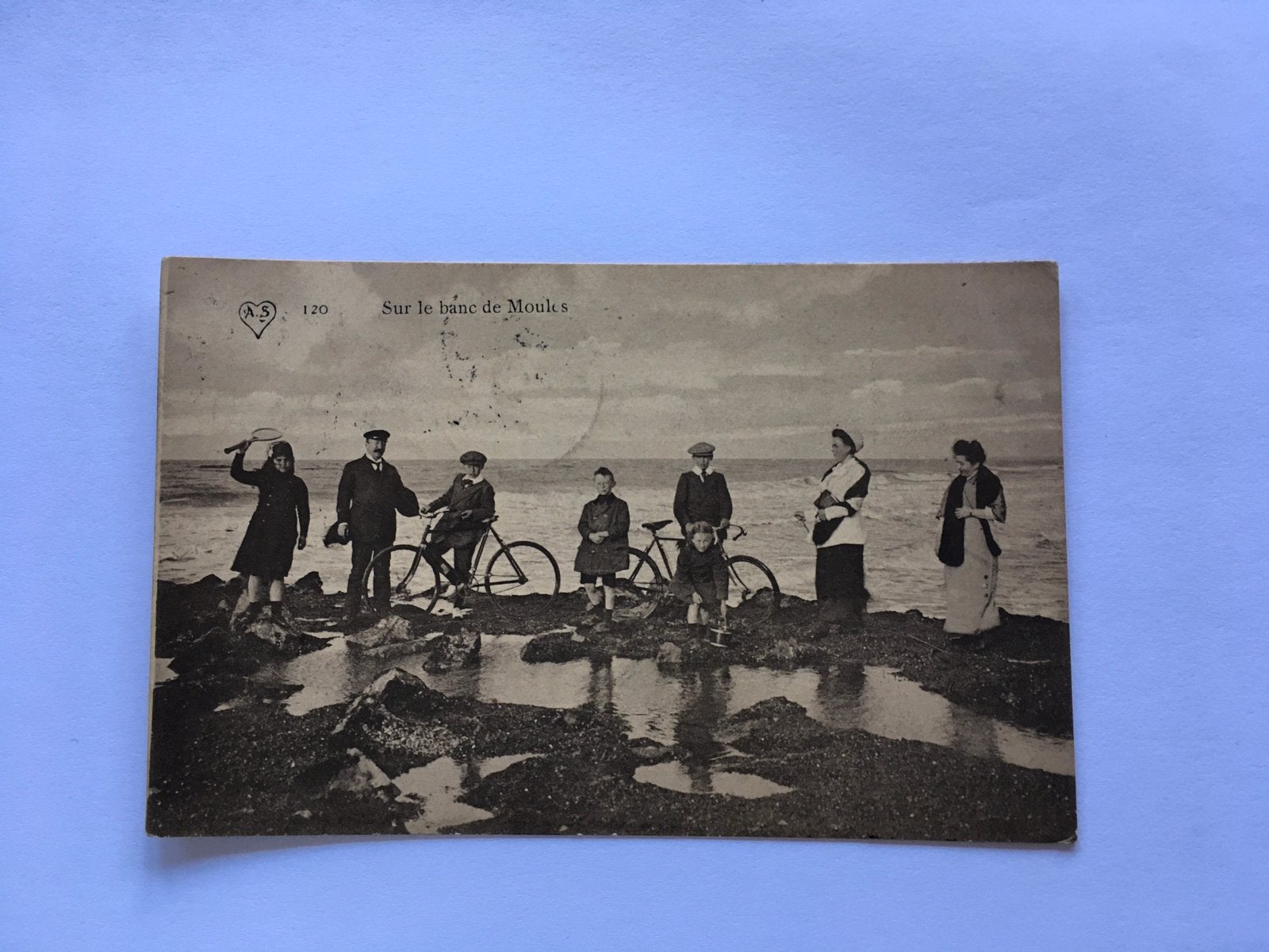 Oude postkaart Oostende, Verzenden, Gelopen