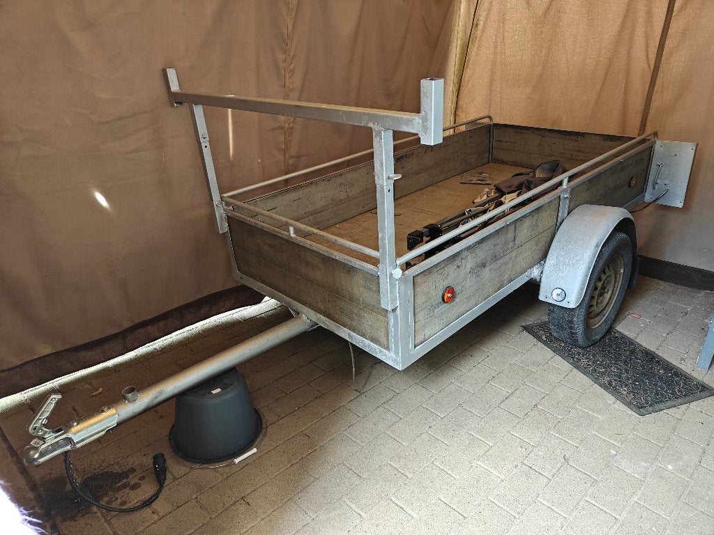 Aanhangwagen aluminium 210 x 105 750kg, Auto diversen, Aanhangers en Bagagewagens, Ophalen, Gebruikt
