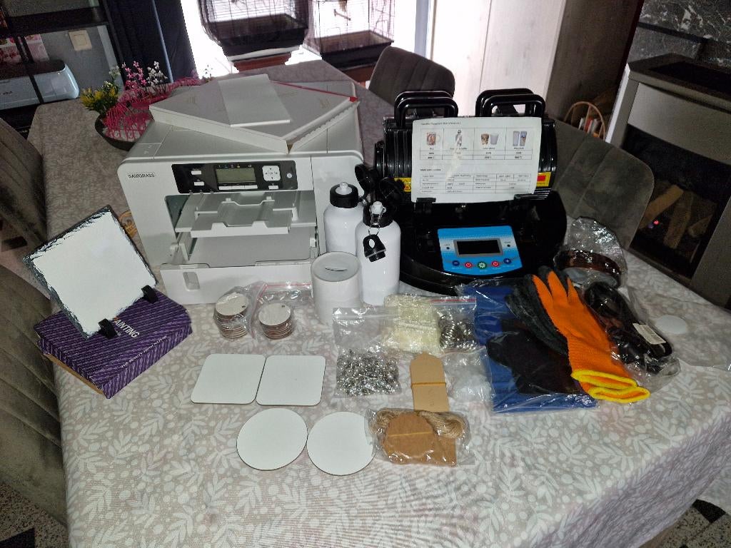 Sawgrass SG500 sublimatieprinter + dubbele pers, Informatique & Logiciels, Imprimantes, Autres technologies, Enlèvement, Sawgrass