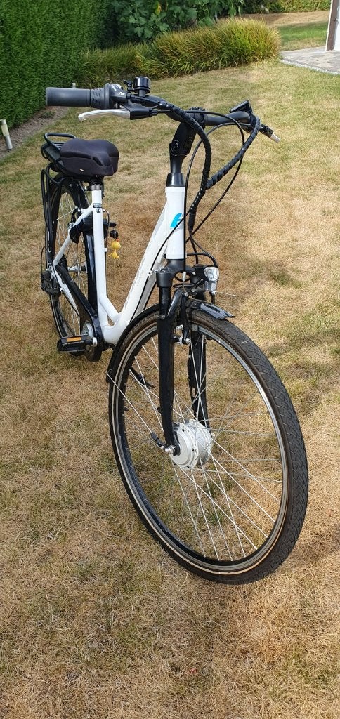 Elektrische fiets in PRIMA staat, Fietsen en Brommers, Elektrische fietsen, Ophalen, Zo goed als nieuw, 50 km per accu of meer