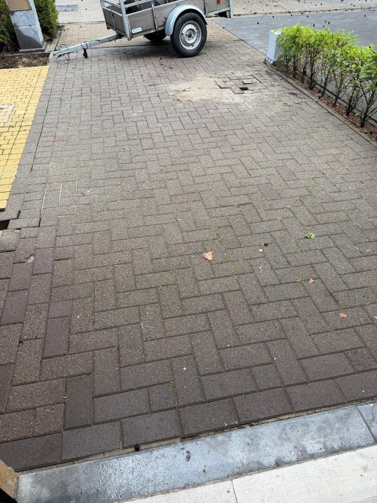 19 vierkante meter klinkers voor oprit, Tuin en Terras, Ophalen, Gebruikt, Klinkers, 10 m² of meer