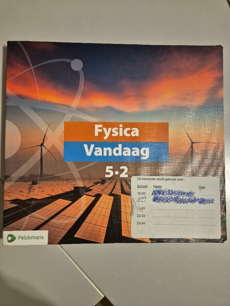 Fysica vandaag 5.2, Boeken, Schoolboeken, Overige vakken, ASO, Pelckmans, Ophalen