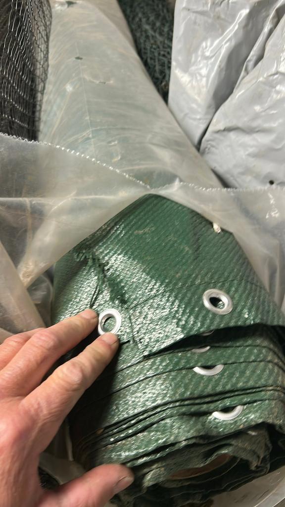 Zichtdoek(groen), Doe-het-zelf en Bouw, Metalen, Ophalen, Zo goed als nieuw