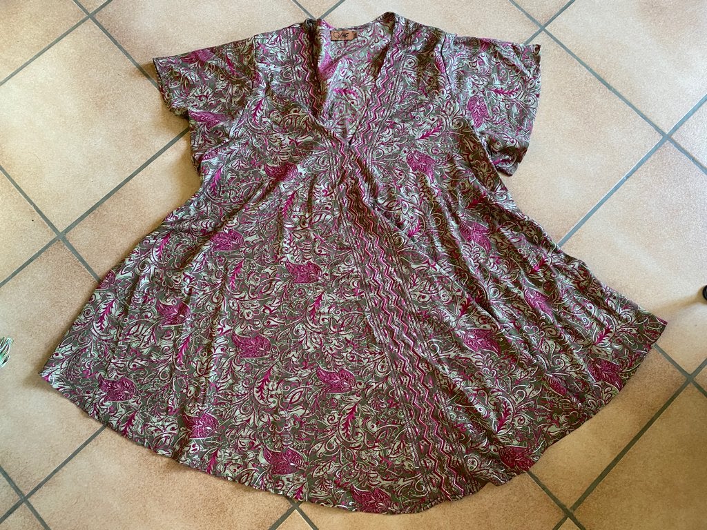 Coline tunique XXL  très ample kaki, Coline, Taille 46/48 (XL) ou plus grande, Envoi, Multicolore