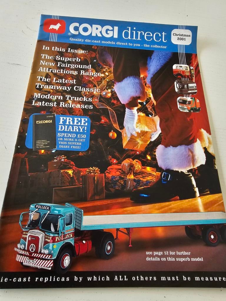 Corgi Direct catalogus uit Kerstmis 2001,, Ophalen of Verzenden