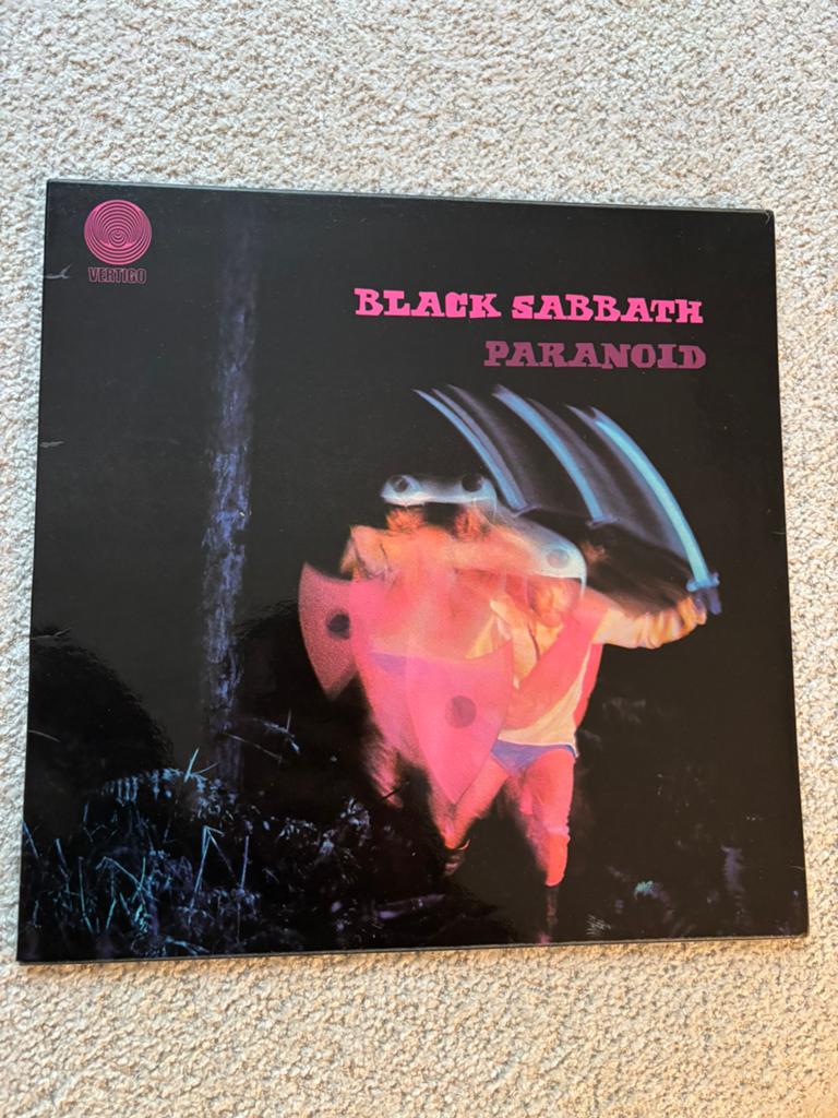 Lp black sabbath - paranoid vinyl 1970 france vg++ rare, Cd's en Dvd's, Vinyl | Hardrock en Metal, Ophalen of Verzenden, Zo goed als nieuw