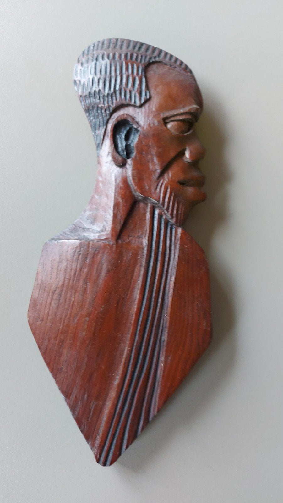 handgesneden Afrikaanse houten bustes, Ophalen, Wanddecoratie