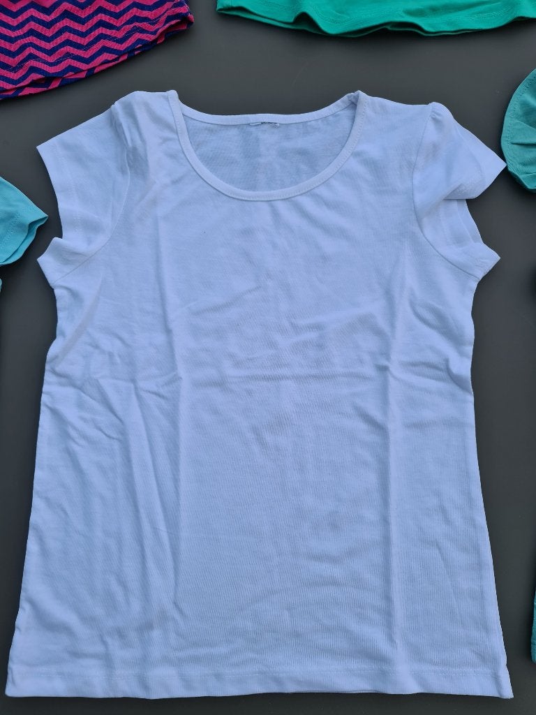 wit t-shirt, 116, Kinderen en Baby's, Kinderkleding | Maat 116, Ophalen, Zo goed als nieuw