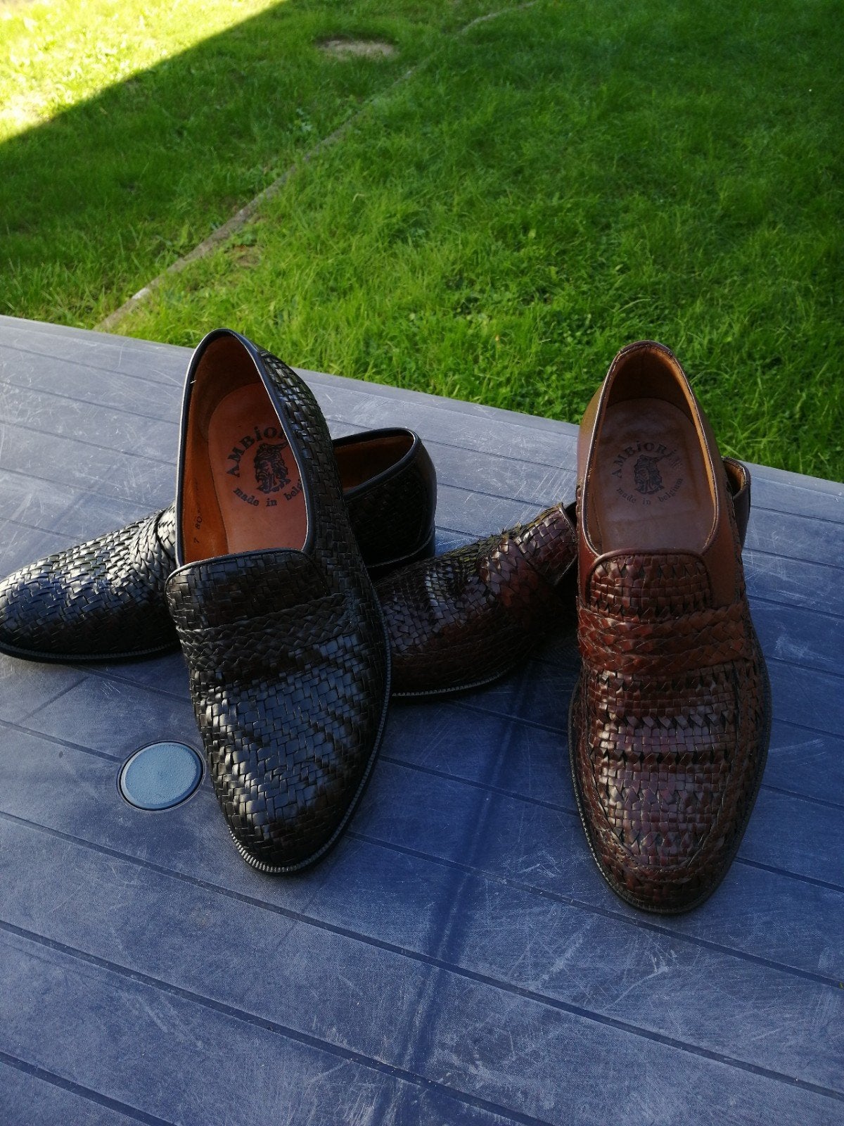 Lederen vlechtschoenen Ambiorix maat 42, Ophalen of Verzenden