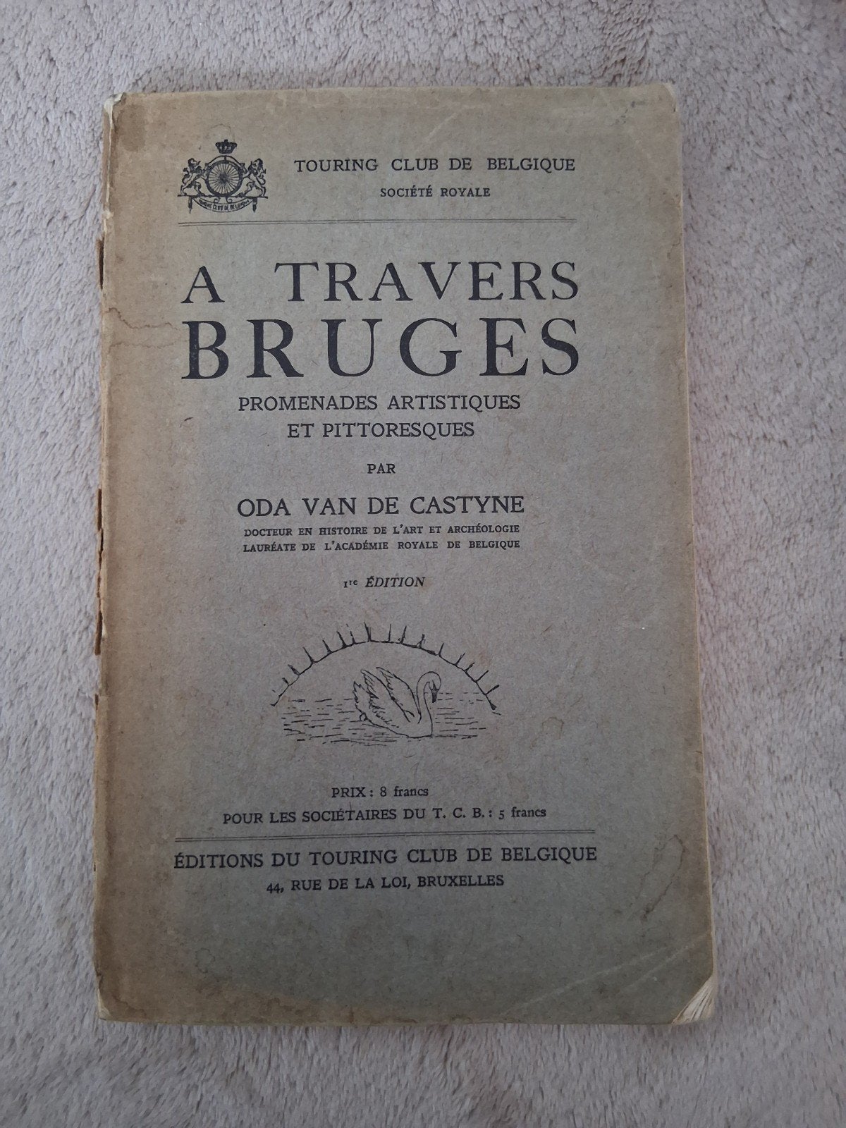 reisgids " a travers Bruges ", Ophalen, Touring Club de Belgique