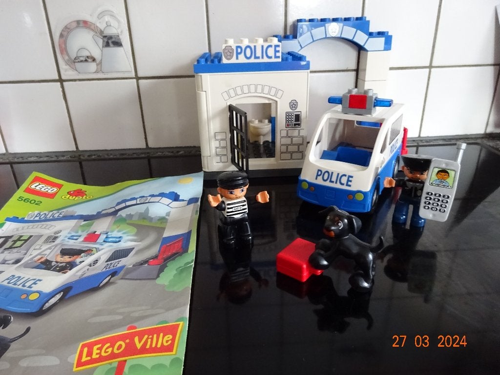 Duplo Ville Politiebureau -5602*VOLLEDIG*PRIMA STAAT*sirene, Ophalen of Verzenden, Duplo