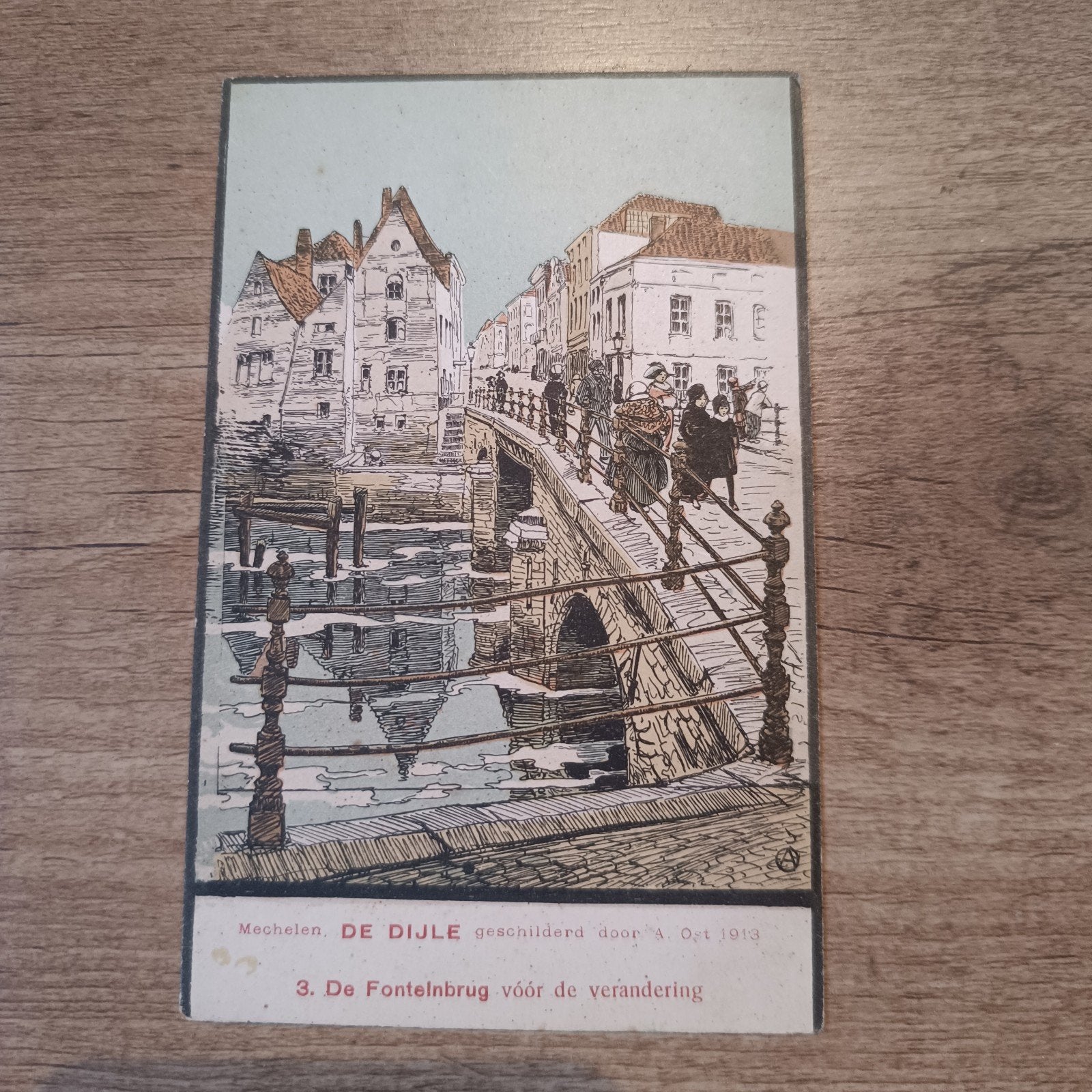 A Ost Alfred DE DIJLE Nr 3 Fonteinbrug, Ophalen of Verzenden
