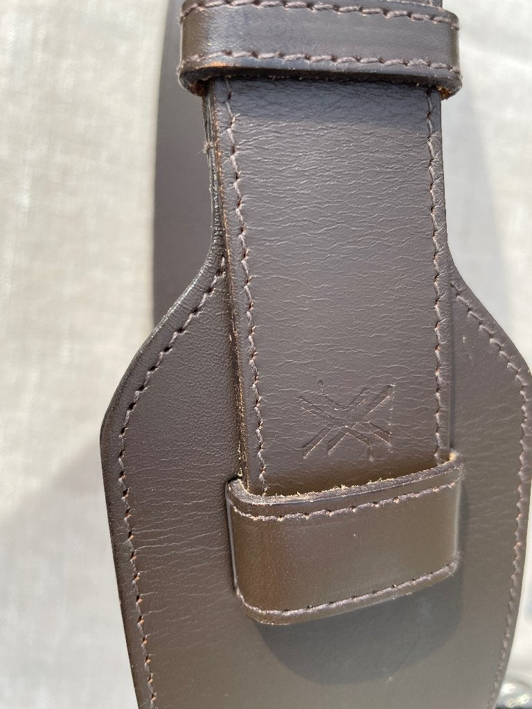 Ceinture pour femme, Cuir véritable, 90 à 100 cm, Comme neuf, Brun