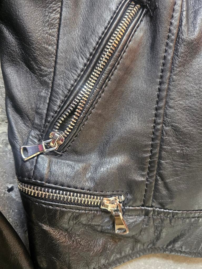 superbe veste en cuir OAKWOOD - M, Taille 38/40 (M), OAKWOOD, Comme neuf, Noir