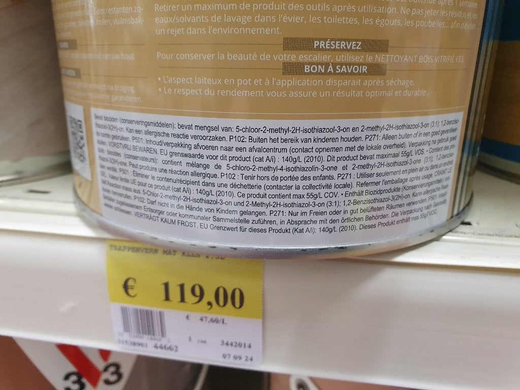 halve pot vernis, Bricolage & Construction, Peinture, Vernis & Laque, Moins de 5 litres, Autres couleurs, Laque, Enlèvement