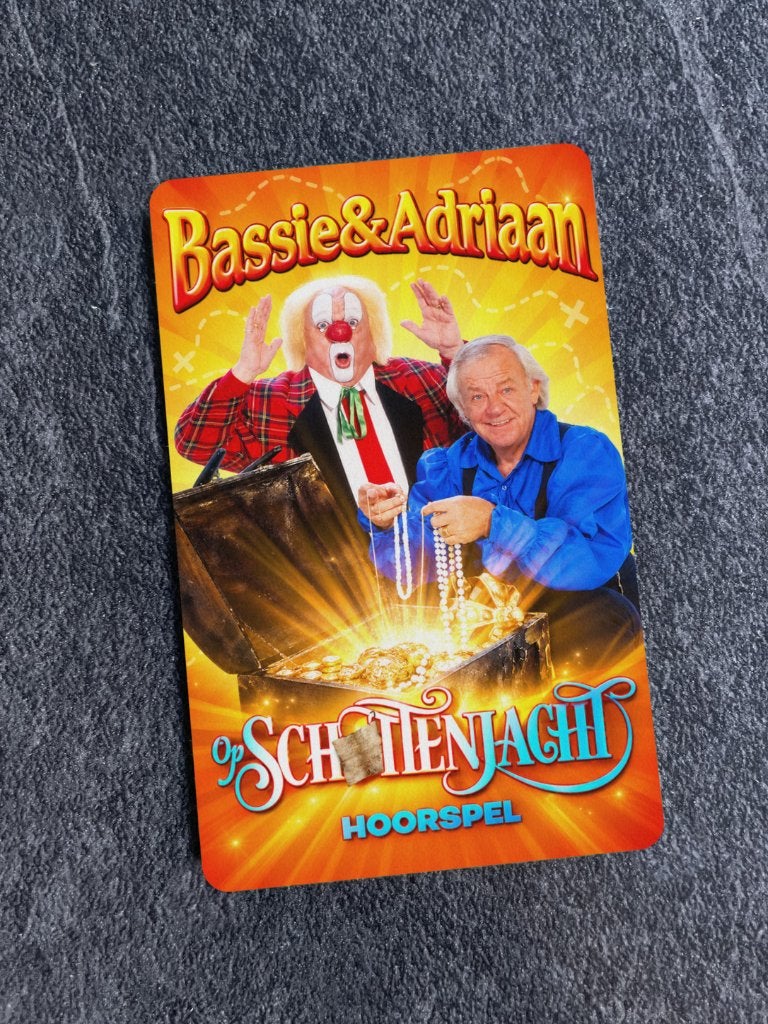 Yoto kaart - Bassie & Adriaan | Op Schattenjacht, Kinderen en Baby's, Ophalen of Verzenden, Nieuw, Taal en Lezen, Met geluid