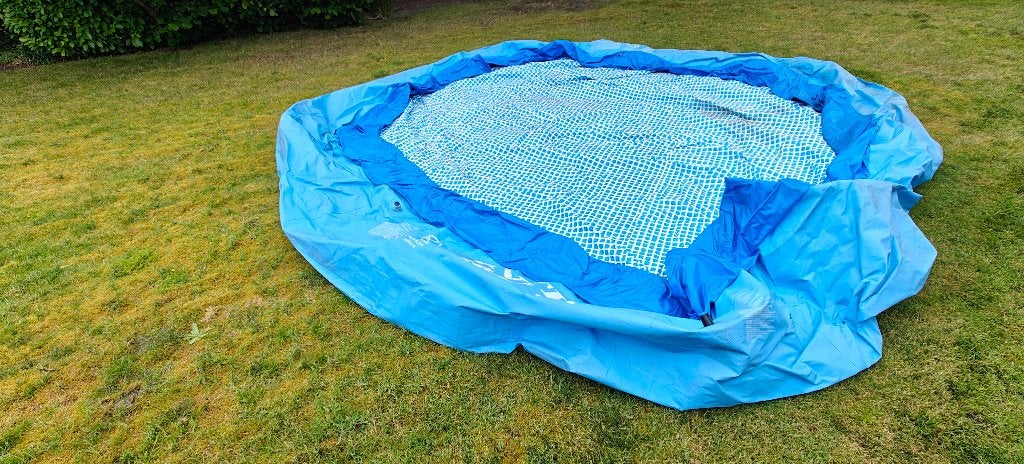 Intex Easy Set zwembad 488 cm + complete filterinstallatie, Piscine gonflable, 300 cm ou plus, Rond, Comme neuf