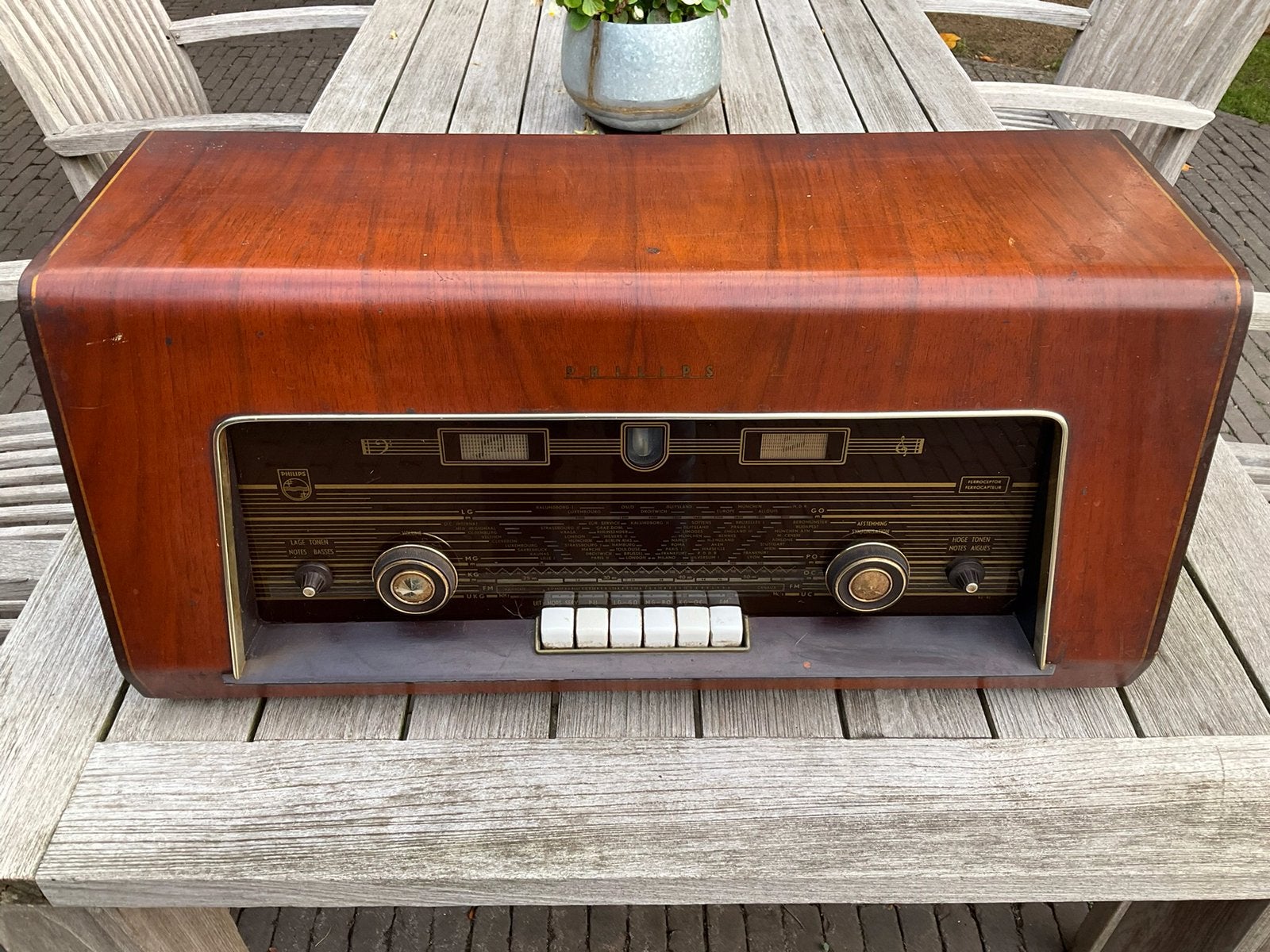 Retro radio Philips, Ophalen of Verzenden