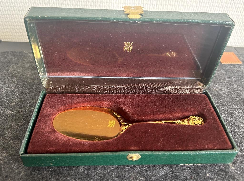 WMF 23 karaats vergulde vintage taartschep, Antiek en Kunst, Ophalen of Verzenden, Goud