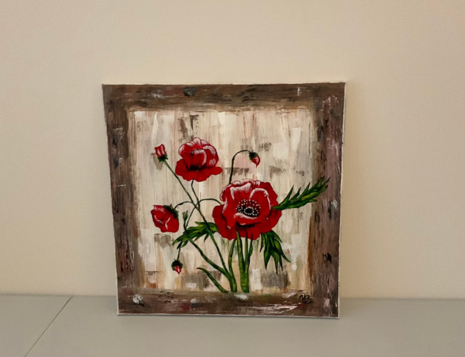 Schilderij op canvas, Ophalen