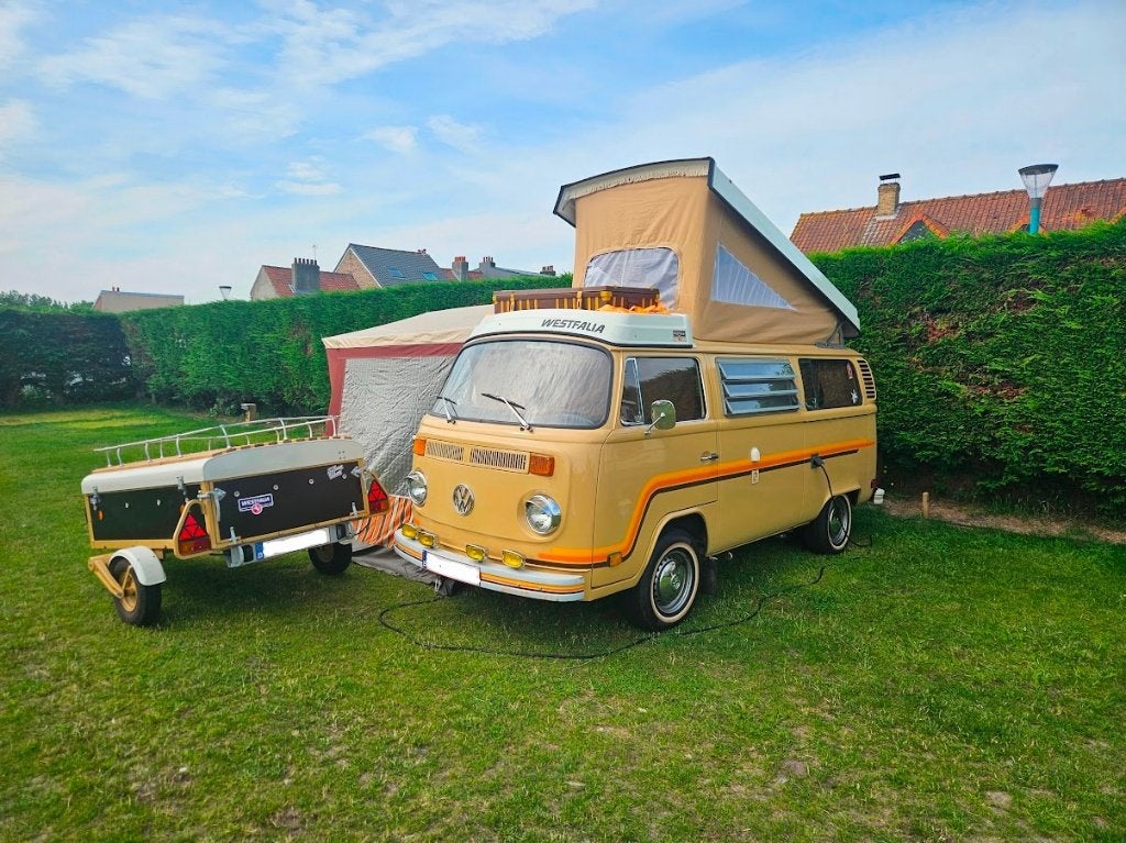VW T2 Westfalia camper 1979, Buscamper of Camperbus, Bestuurdersdeur, Handgeschakeld, Westfalia