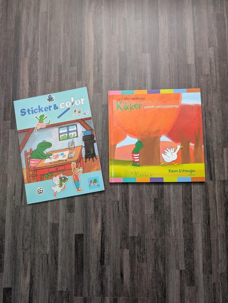 Boek Kikker speelt verstoppertje + kleurboek (nieuw), Enlèvement
