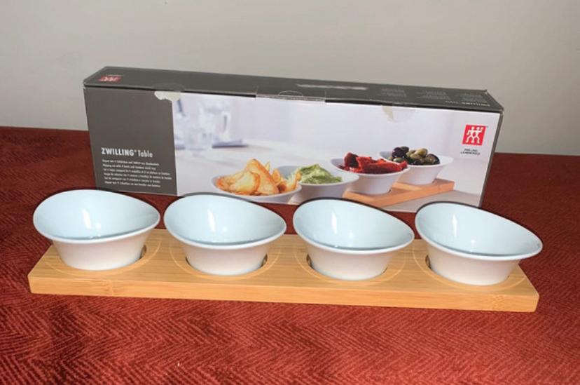 Zwilling porseleinen tapas kommen, Ophalen of Verzenden, Nieuw, Glas, Wit