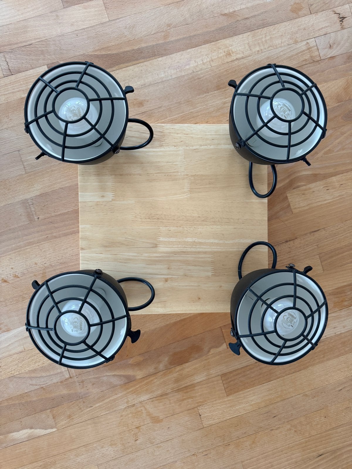 Lampe plafonnier, Ophalen, Zo goed als nieuw, Plafondlamp, Industrieel