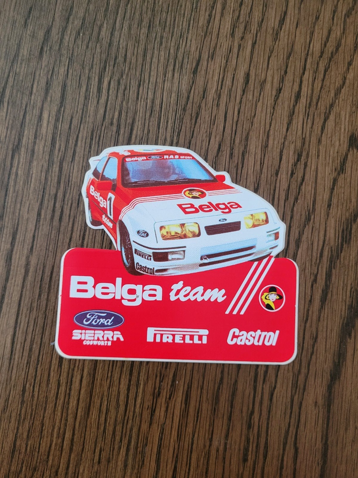 Ancien autocollant Ford de l'équipe Belga, Collections, Enlèvement ou Envoi