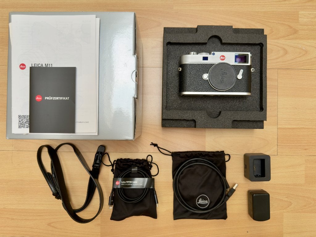 Leica M11 Silver Chrome - Uitstekende staat I Compleet, TV, Hi-fi & Vidéo, Appareils photo numériques, 60 mégapixels, Leica, Comme neuf