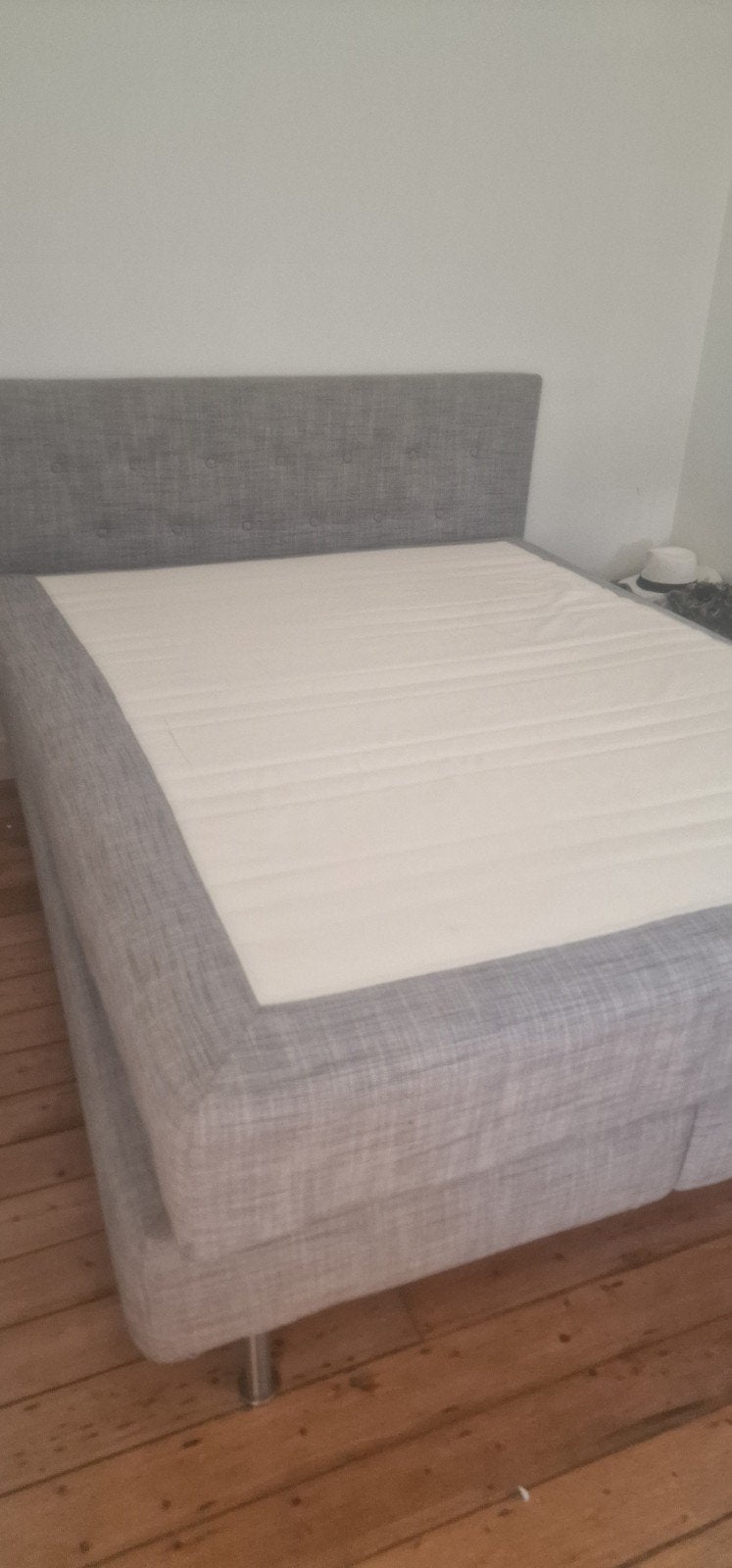 Boxspring 1,40m op 2m, Ophalen, Gebruikt, 210 cm, Tweepersoons