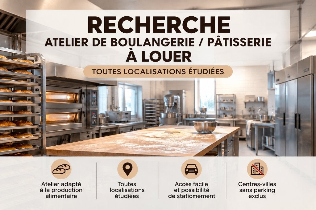 Recherche atelier de boulangerie / pâtisserie à louer, Articles professionnels, Enlèvement