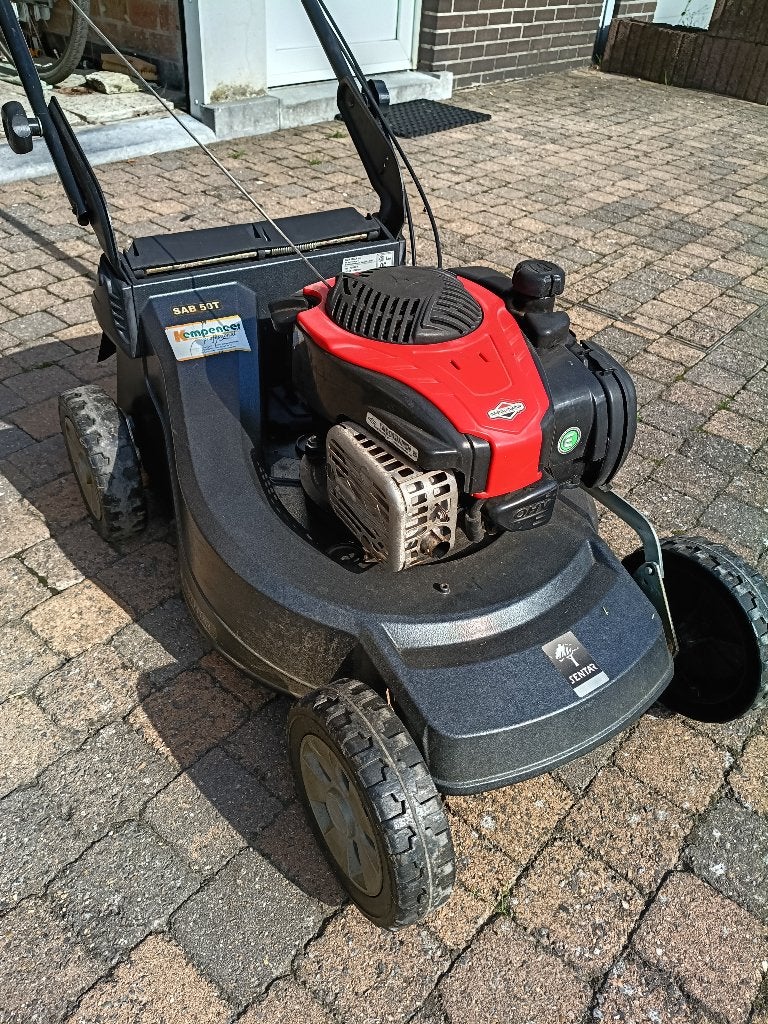 Benzine Grasmaaier, Tuin en Terras, Ophalen, 50 cm of meer, Benzine-grasmaaier, Opvangzak