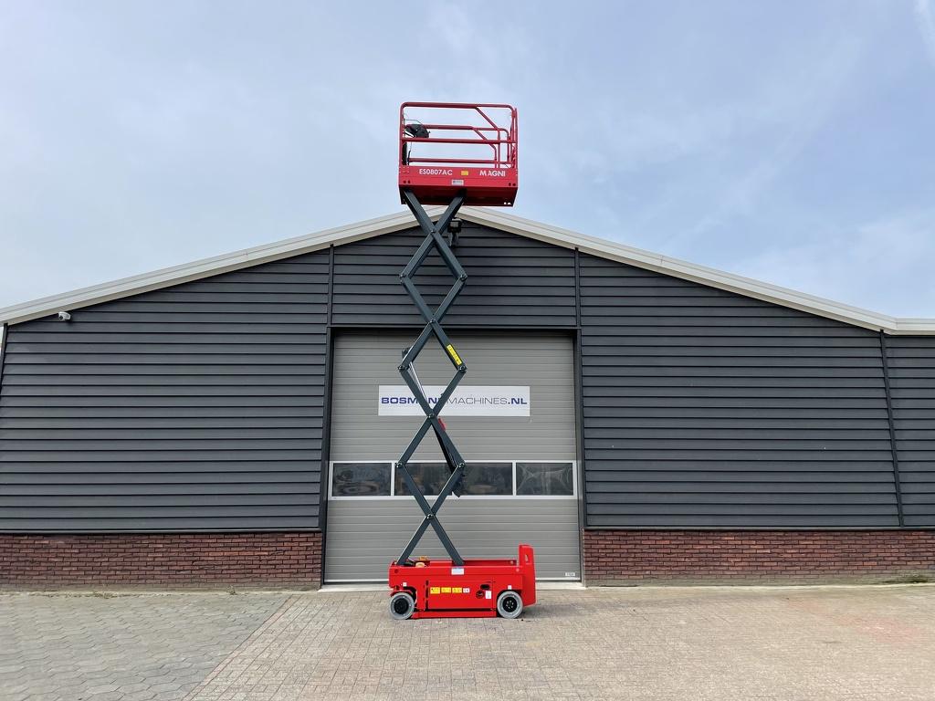 MAGNI ES0807 AC schaarhoogwerker NIEUW €165 LEASE, Articles professionnels, Machines & Construction | Ascenseurs, Échafaudages & Échelles