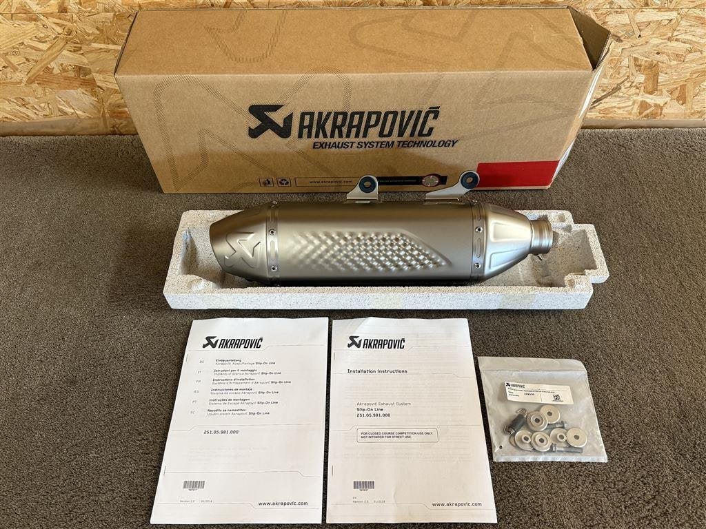 Akrapovic uitlaat KTM 250 350 450 500 EXC-F FE GasGas 20-23, Motoren, Verzenden, Nieuw