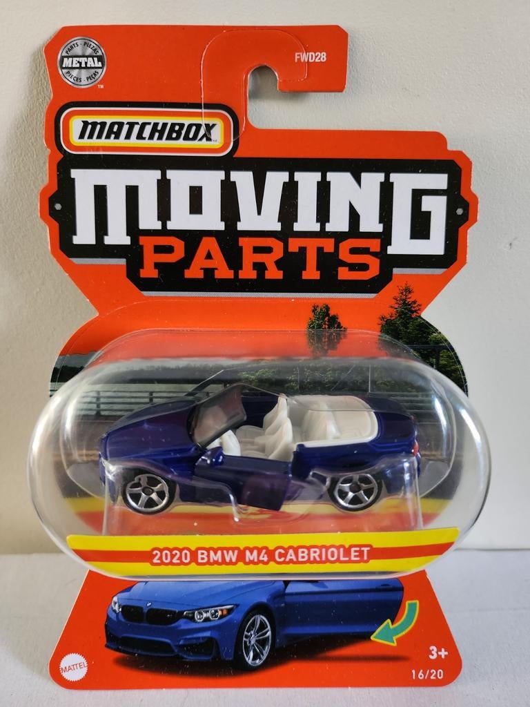 Matchbox Moving Parts 2020 BMW M4 Cabriolet (2021), Enlèvement ou Envoi