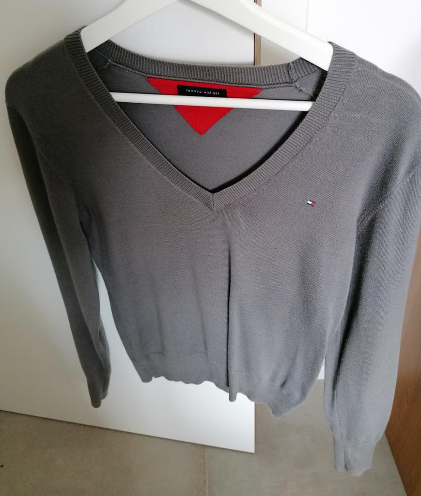 Grijze trui TOMMY HILFIGER maat M, Kleding | Dames, Truien en Vesten, Ophalen of Verzenden, Grijs
