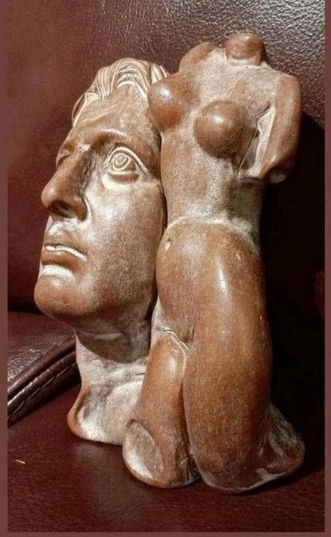 Belle statue d'art 18 cm, Enlèvement ou Envoi